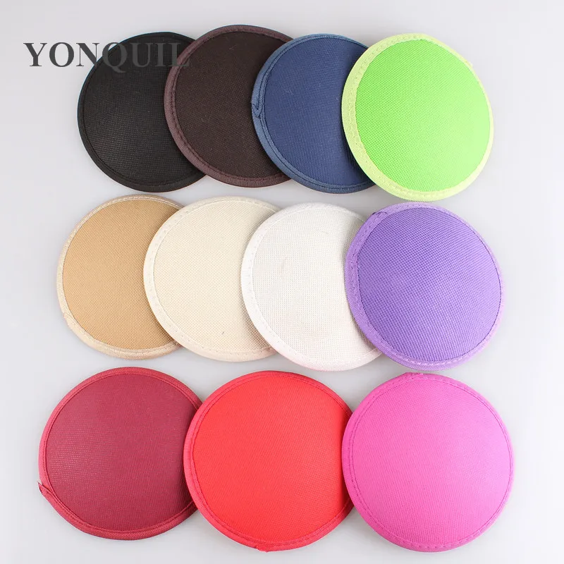 

11 color available 13CM round felt fabric fascinator base millinery base DIY hair accessories wedding headpiece party hat craft