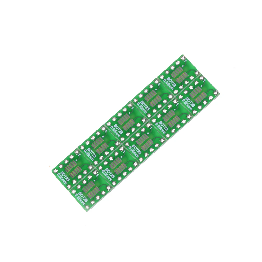 10 шт. SOT23 SOP10 MSOP10 Umax SOP23 в DIP10 Pinboard SMD для DIP Адаптерная пластина 0 5 мм/0 95 мм до 2 54 Pin PCB