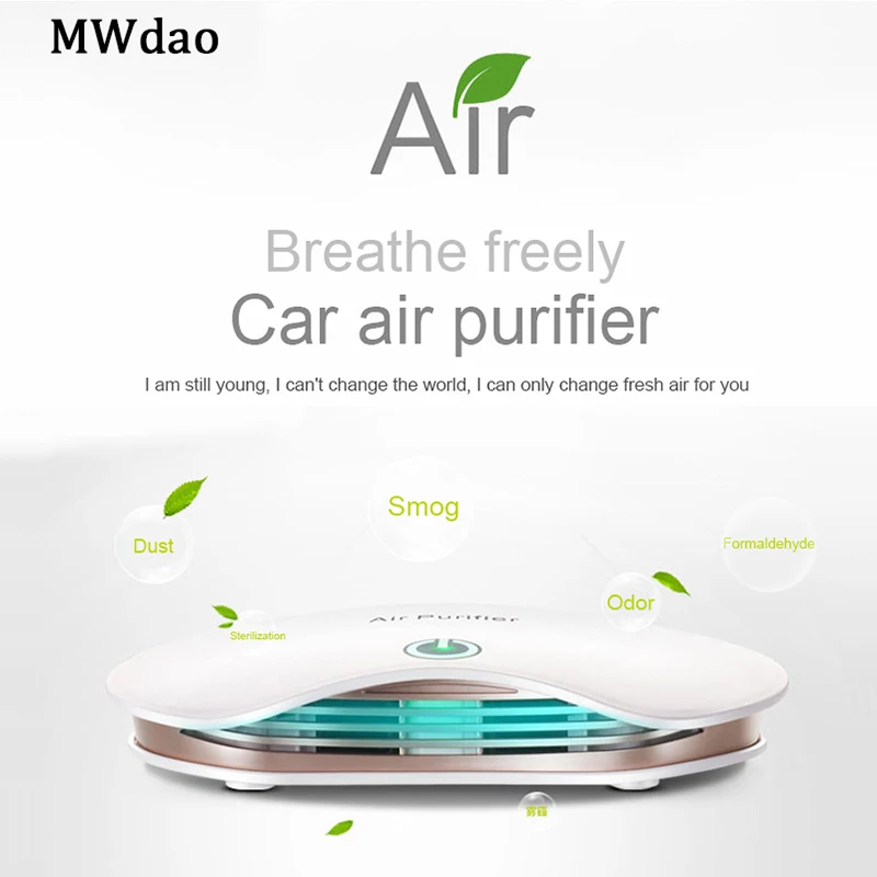 

MWdao car air vehicle air ionizer negative ion ozone ozonizer odor usb for car purifier eliminator