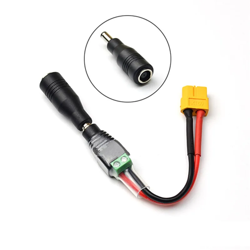 

Hot Sale DC Female Plug To XT60 Female Plug Charging Adapter Cable For ISDT Charger For RC Helicopter Parts Accs