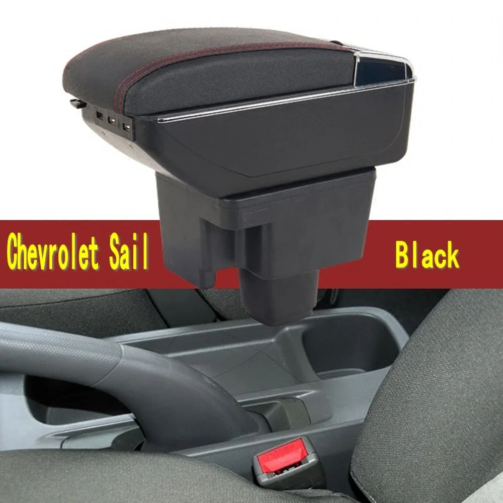 

For chevrolet Sail armrest box center Storage box with cup winner ashtray interior car-styling accessories parts 2010-2013