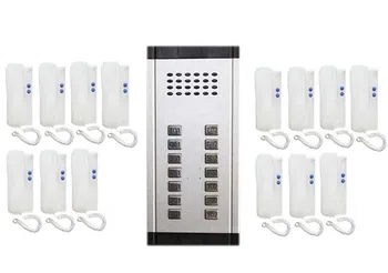 

XinSiLu Home Security Direct Press Key Audio Door Phone for 14 apartments, 2-wired audio intercom system