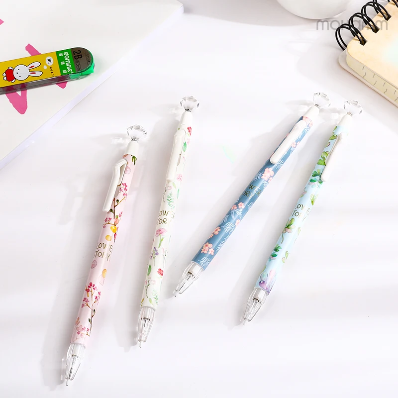 1 Pcs 0.5mm Cute Flower Printed Kawaii M&G Chenguang Japanese Novelty Mechanical Pencils Office