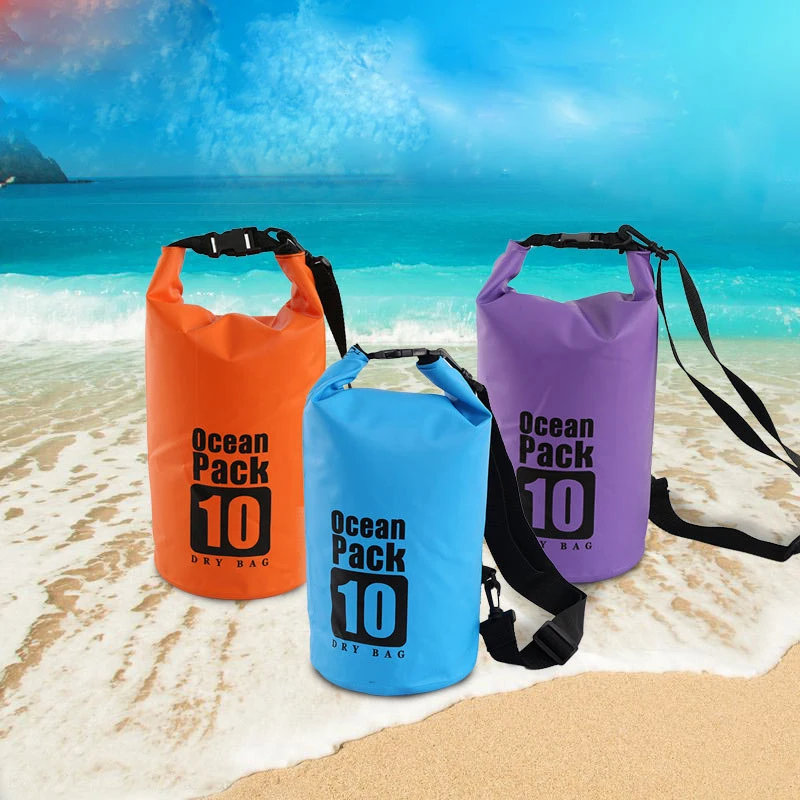 Diving Bags Outdoor Boating Kayaking Sport Storage Bag Waterproof Dry Bag Camping Hiking Beach Swimming Backpack 5L 10L 15L 20L (2)