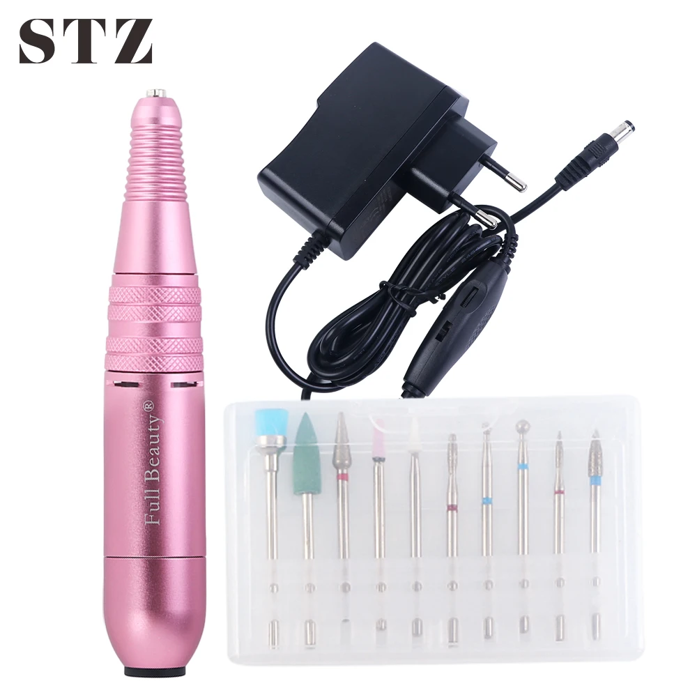 

STZ 25000rpm Professional Electric Nail Drill Machine Kit Manicure Machine Pen Pedicure Nail Art Drill Bit Mill Cutter Tool MT05