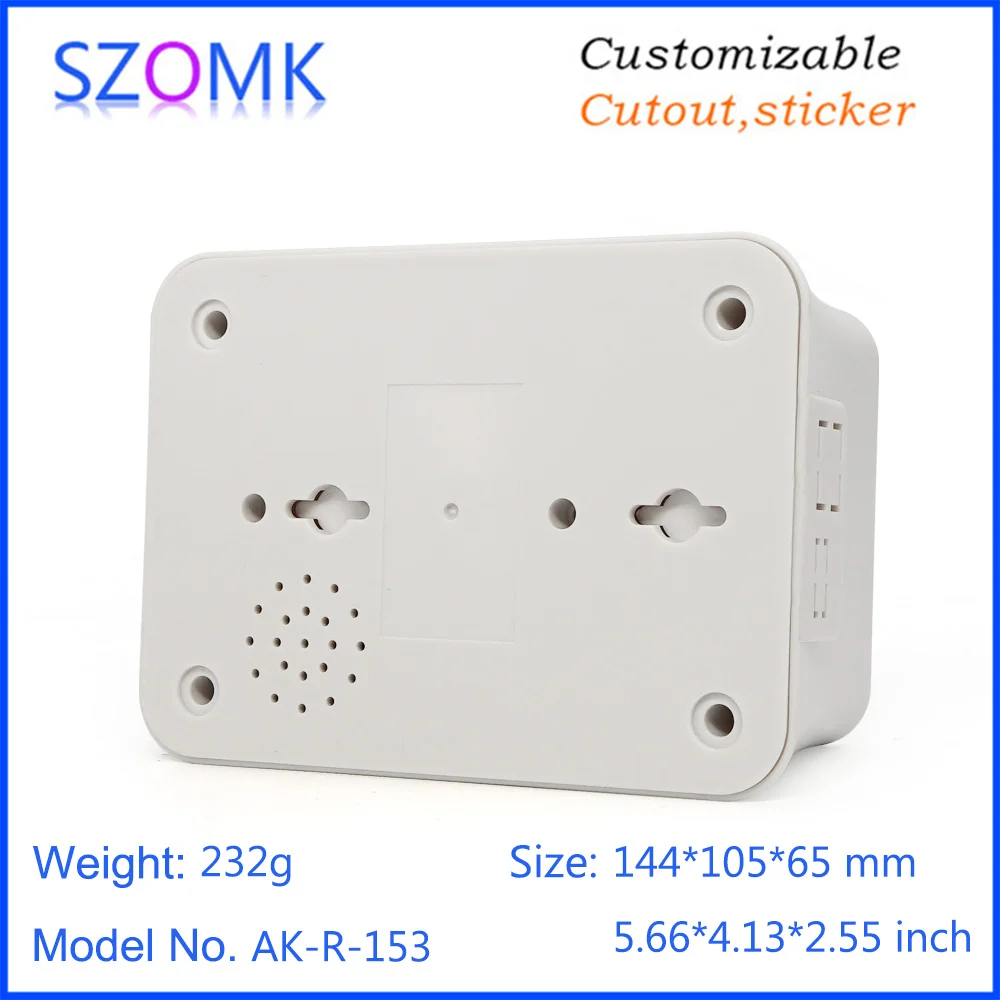 szomk plastic enclosure for electronics box QR code scanner desktop bar code reader junction housing (13)