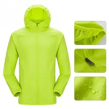 Men women raincoat caminhadas viagens impermeável à prova de vento jaqueta de bicicleta ao ar livre esportes secagem rápida chuva casaco protetor solar unisex #0825(China)