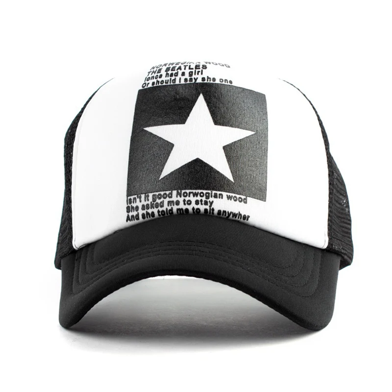 Unisex Summer Pentagram Baseball Cap Women Man Multicolor Adjustable Sports Hat Male Female Mesh Breathable Snapback Caps CP0005 (6)