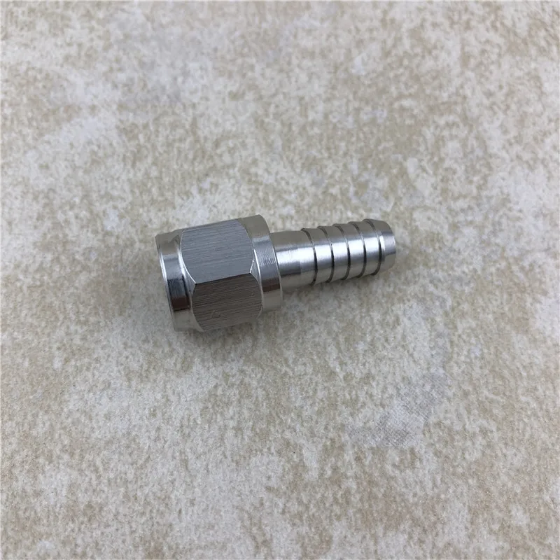Female Flare FFL Stainless Swivel Nut 14 to 14 Barb or 516 Barb Adapter Kegging Homebrew Cornelius Keg MFL Quick Connectors (2)
