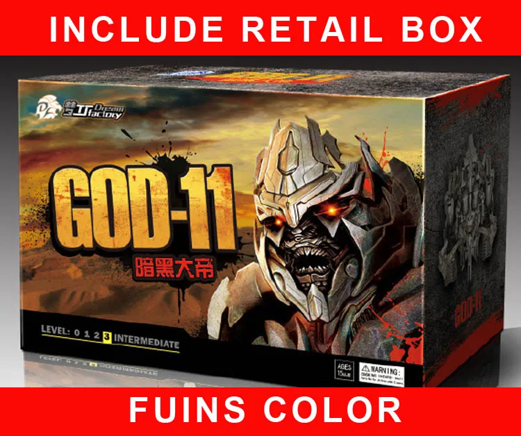 Ruins Retail Box TFDREAM трансформация GOD-11 GOD11 galwatron Megotroun MGTron Разрушитель фильм лидер фигурка Робот Игрушки - Цвет: Ruins Retail Box