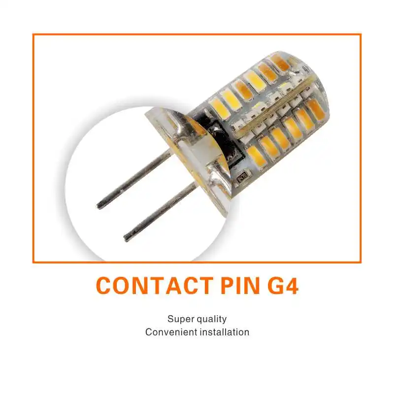 LATTUSO лампада светодиодный G4 Лампа 220V AC/DC 12V лампы SMD3014 2835 24 48 64 96 Светодиодный s