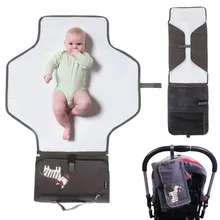 Baby Diaper Changing Mat Nappy Changing Pad Bag With Storage Pockets Waterproof Travel Changing Station Kit