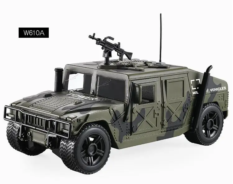 

Hot 1:16 scale modern military weapon diecast Hummers jeep Armored car model pull back alloy toys collection with light & sound