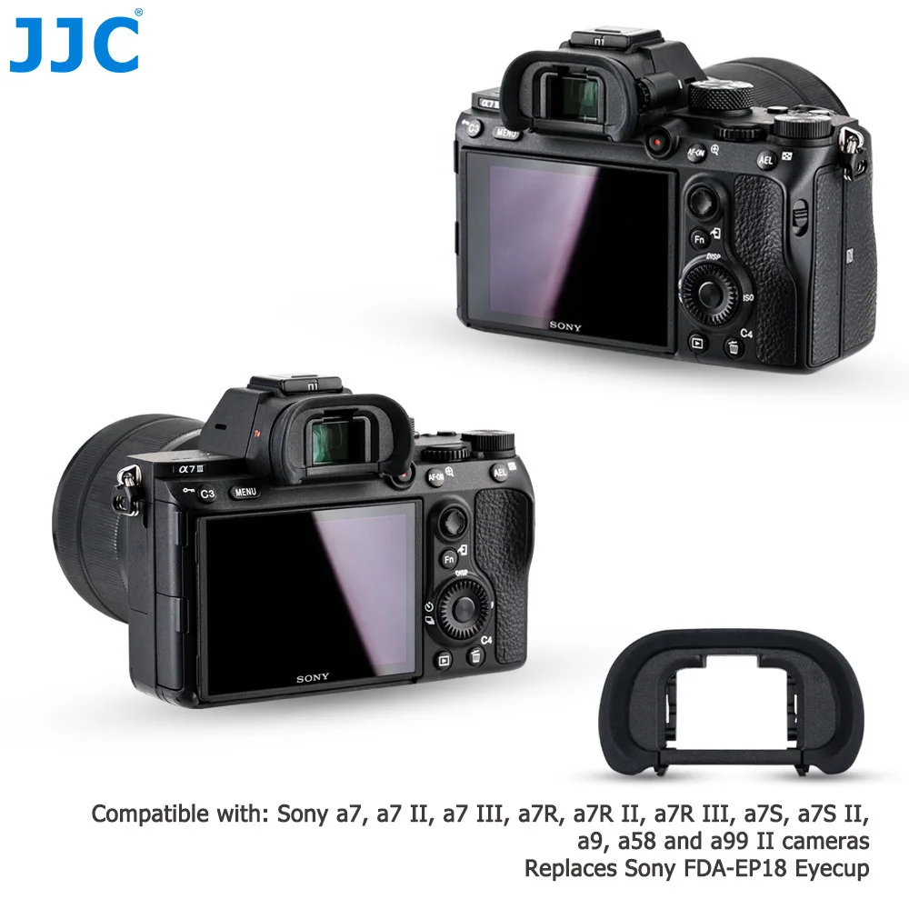 JJC камера мягкий видоискатель наглазник для sony a7 II a7 III a7R IV a7R II a7R III a7S a9 a99 II Заменяет FDA-EP18 протектор окуляра