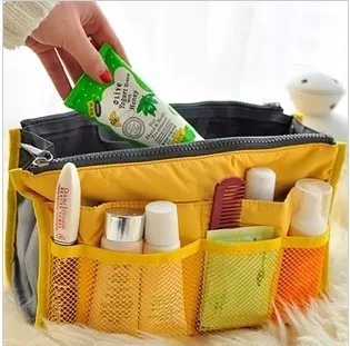 

eTya Women Cosmetic Bags Nylon Multi Function double zipper Travel Organizer for Toiletry Pouch Travel Toiletry Storage Bag