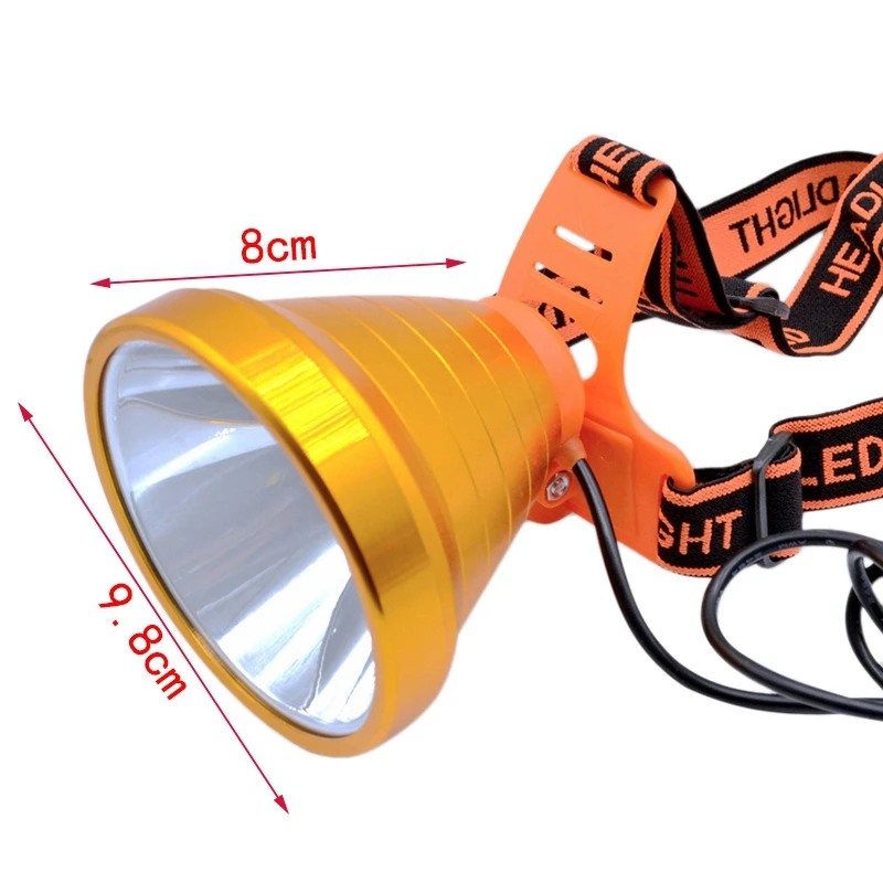 Фара наружная светодиодная перезаряжаемая литиевая батарея головная лампа фонарик Ночная охота Сплит фара Шахтеры лампа США штекер
