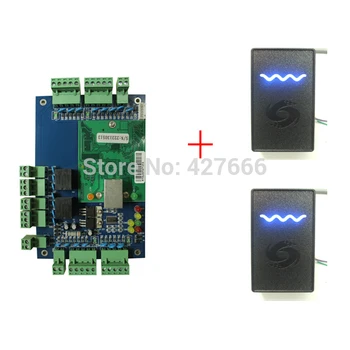 

Good Quality Network Two-doors Two-Ways Access Control Panel + 2PCS RFID Reader With Free Software Access Control Board System