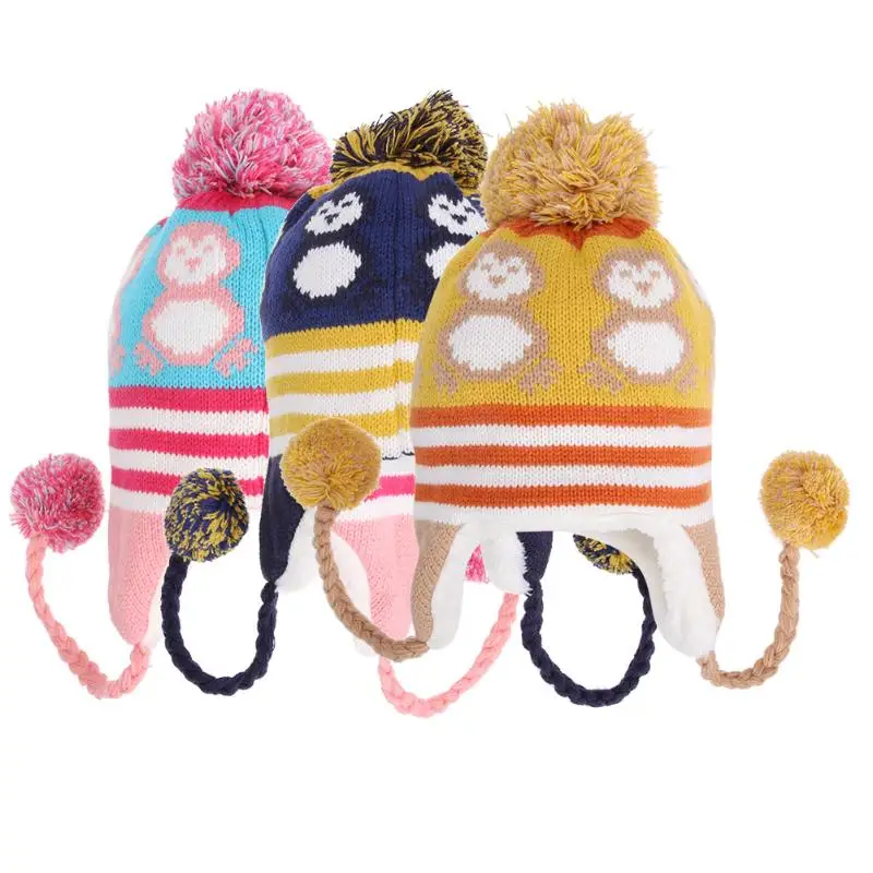 Us 2 84 39 Off Baby Toddler Ear Protection Cap Penguin Pattern Hat Earflap Knitted Caps Boy Girl Kids Winter Warm Ha In Hats Caps From Mother Us 2 84 39 Off Baby Toddler Ear Protection Cap Penguin Pattern Hat Earflap Knitted Caps Boy Girl Kids Winter Warm Ha In Hats Caps From Mother