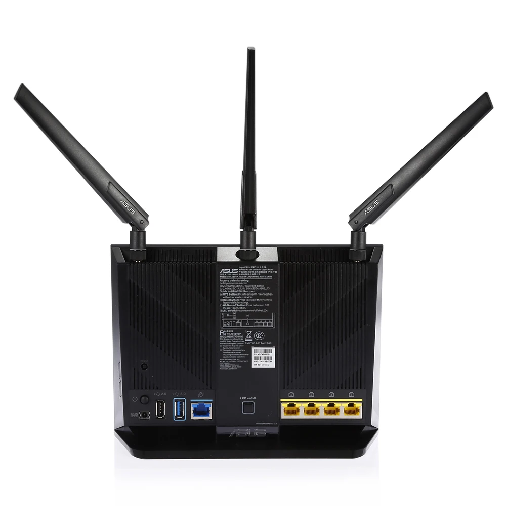 ASUS RT AC1900P WiFi роутер 1 4 ГГц двухдиапазонный гигабитный 256 МБ ram беспроводной с