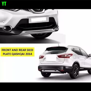 

Auto front and rear skid plate skid bar for nissan qashqai J11 2014 2015 2016,ABS chrome, 2pcs/lot