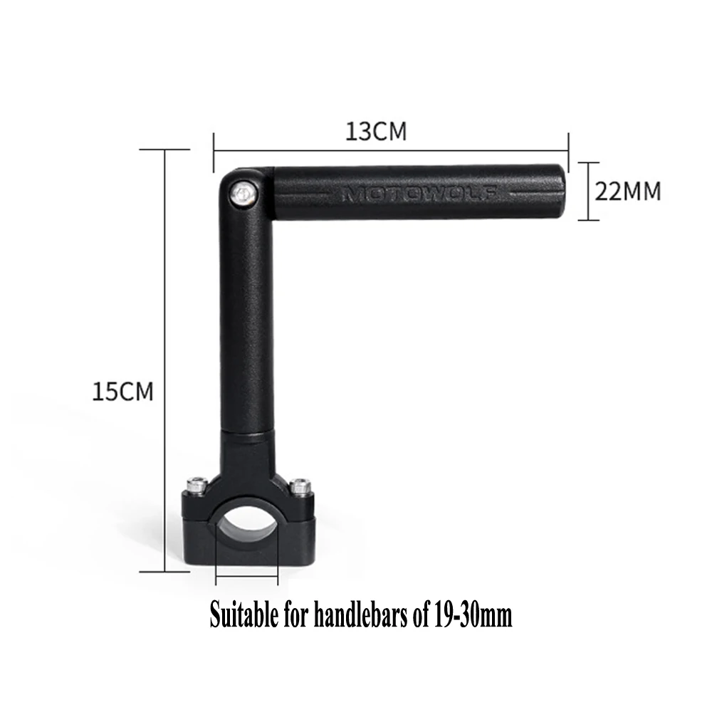 Black 22mm 7//8/" Universal Motorcycle Motorbike Adjustable Handlebar Crossbar
