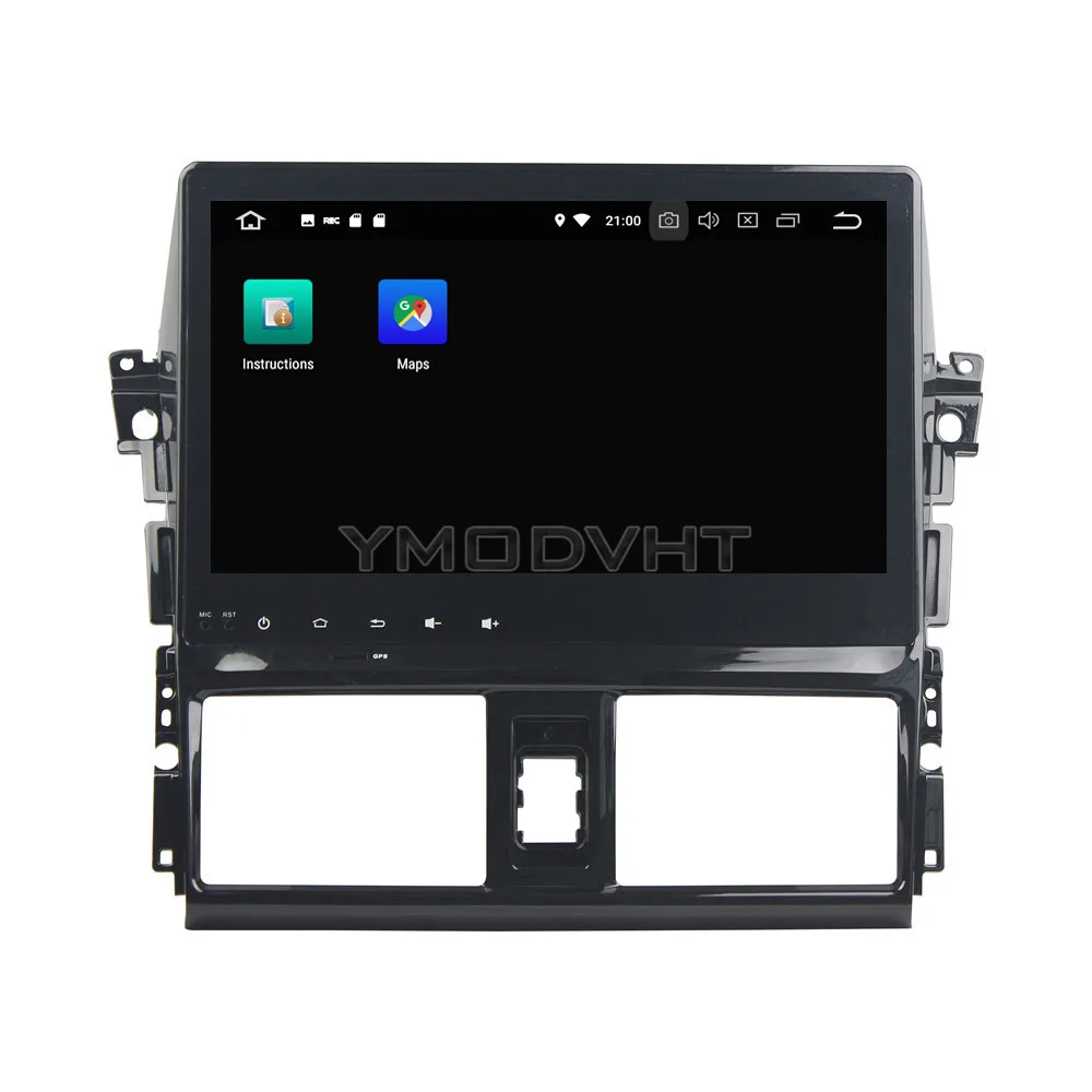 Perfect YMODVHT 10.1inch Android 8.0 Octa Core PX5 4GB RAM 32GB ROM Car DVD Player Radio Stereo GPS for Toyota Vios/Yaris 2013 2014 2015 4