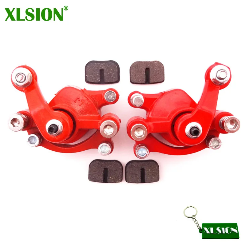 XLSION Left + Right Disc Brake Calipers + Brake Pads For Chinese Pocket