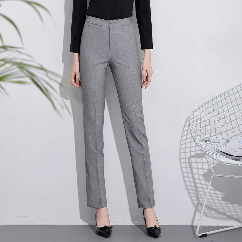 gray high waisted pants