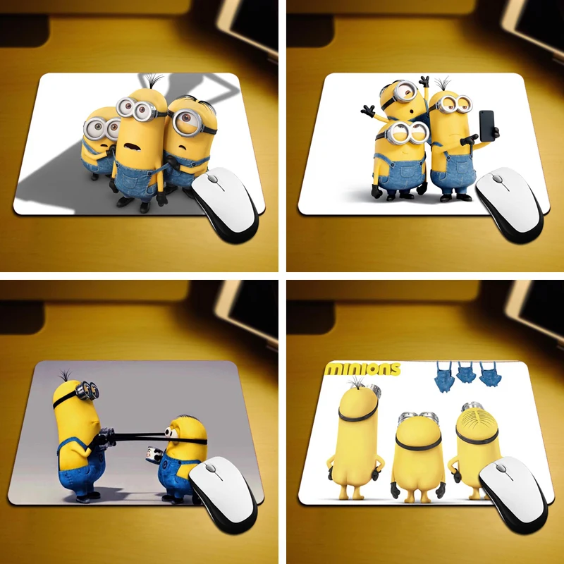 

New Small Size Computer desktop Minions Mouse Pad Non-Skid Rubber Pad 220mmX180mmX2mm and 250mmx290mmx2mm Mouse Pads