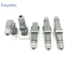 Прямоугольная авиационная розетка, HDC HA 4 5 6 8 Pin Водонепроницаемый сверхмощный разъем мужской женский