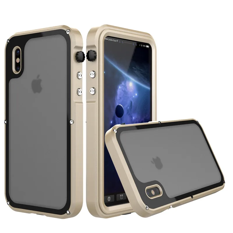 for iphone x metal waterproof case (1)