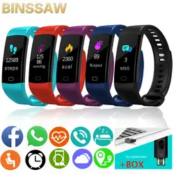 BINSSAW 2019 умные спортивные часы цветной пульсометр фитнес-трекер Смарт-электроника часы VS Xiaomi Miband2 Smartwatch