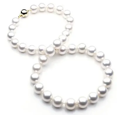 

FREE SHIPPING HOT sell new Style >>>> AAA 11-12mm round Australian south seas white pearl necklace 17inch