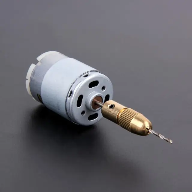 Mini 12V Motor Micro DIY Electric Hand Drill PCB Press Drilling&0.5-3.0mm Twisit Drill Bits Set Rotary Tool&Keyless Brass Chucks