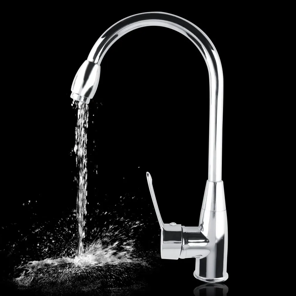 

Alloy Chromed Hot/Cold Mixer Water Tap Basin Kitchen Bathroom Wash Faucet