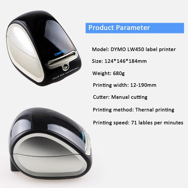 DYMO Label Printer | LabelWriter LW-450 Direct Thermal DYMO LW450, for Labeling, Mailing, Barcodes and Home & Office