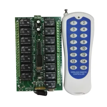 

New Style DC 12V 15- Channel 500M Set Remote Control Switch Button Module Control DC Motor