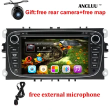 Android 6.0 Quad core 2 Дин 7 “автомобильный DVD Плеер Для FORD/FOCUS 2/MONDEO/S-MAX/CONNECT 2008 2009 2010 2011 головное устройство автомобильный GPS Радио