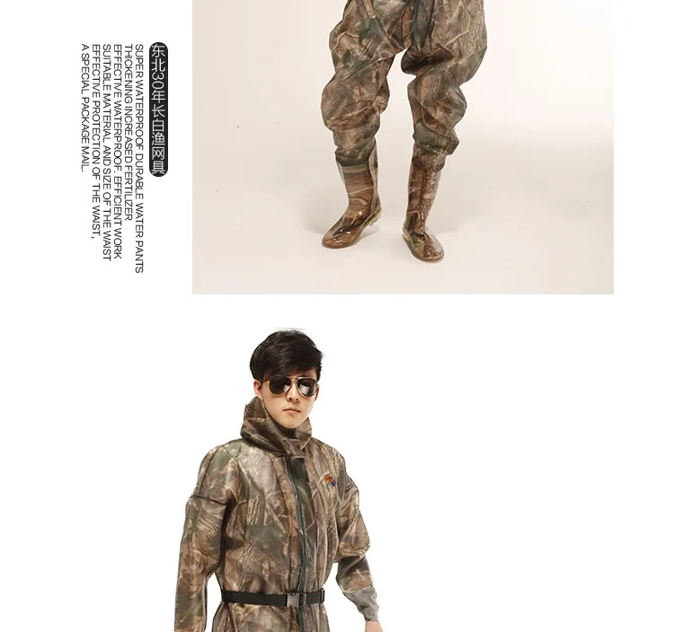 corpo pesca desgastar-oposição calças waders com botas