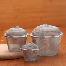 Panier en acier inoxydable pour soupe | Boîte à épices au goût de la soupe, panier pour saucière, Pot chaud avec séparation de scories, passoire crépilères outils de cuisine 3 tailles 1 pièce