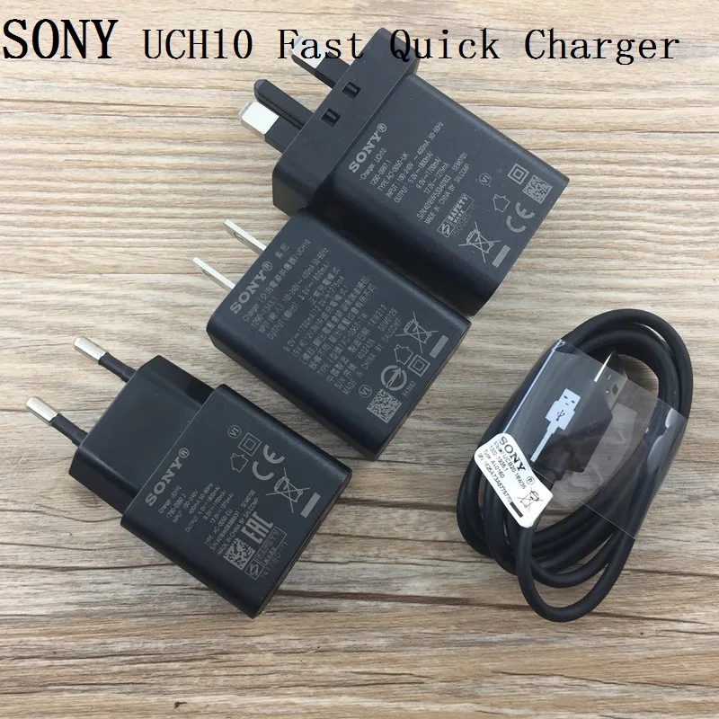 

Original SONY EU US UK fast Quick Charger adapter 1m USB Type C Cable for Xperia XA1 ULTRA Plus XZ1 X COMPACT XZ Premium XZS L1