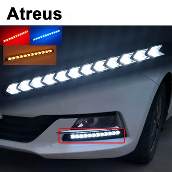 

Atreus 2X Car with Yellow Steering Fog Day Lights Turn Signals LED For Lexus Honda Civic Opel astra h j Kia Rio Ceed Volvo Lada