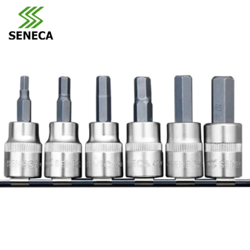 SENECA Taiwan Seneca 6 3 8 inch 10mm inner six angle screwdriver sleeve head kit chrome