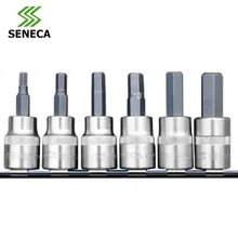 SENECA Taiwan Seneca 6 3 8 inch 10mm inner six angle screwdriver sleeve head kit chrome