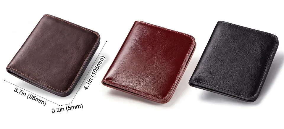 couro genuíno walet com saco de moedas