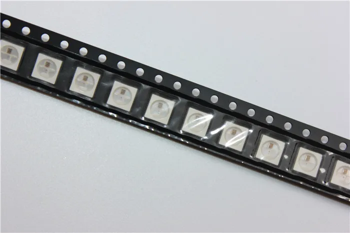 Tiras de Led 100 pcs nova versão ws2812b Modelo do Chip Led : Ws2812b