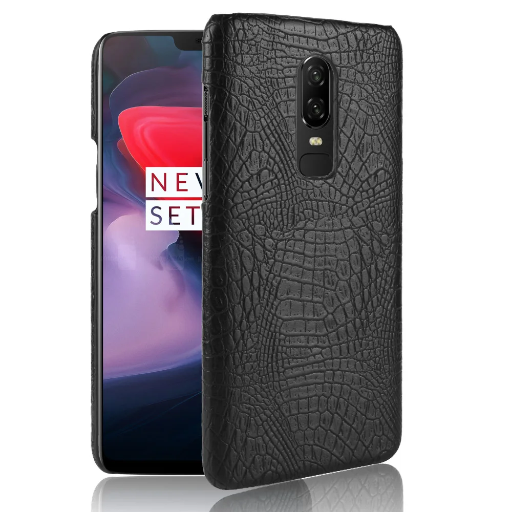 Чехол для OnePlus 6/One Plus 5 T супертонкий чехол из крокодиловой кожи жесткий защитный