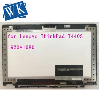 

Free shipping For Lenovo Thinkpad T440s B140HAN01.2 FRU 04X0436 14" FHD LED LCD Touch Screen Assembly W Bezel