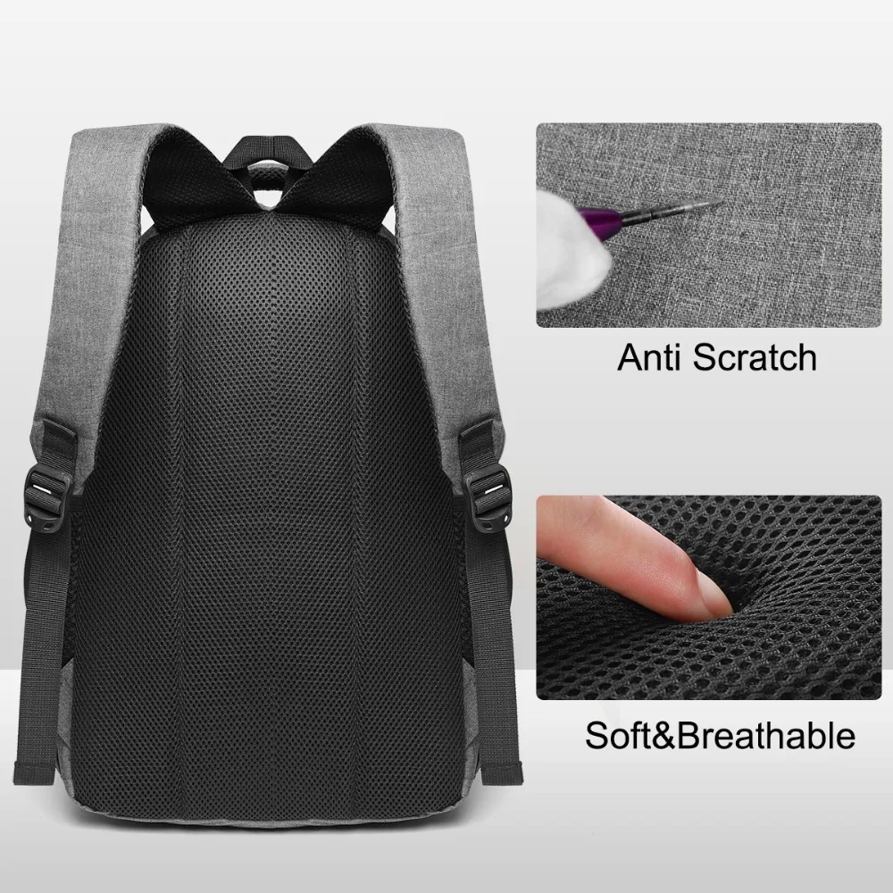 Anti thief USB Backpack 15.6inch Laptop Bagpack For Women Men School Backpack Bag for Teens Boys Male Outdoor Travel Mochila (4)