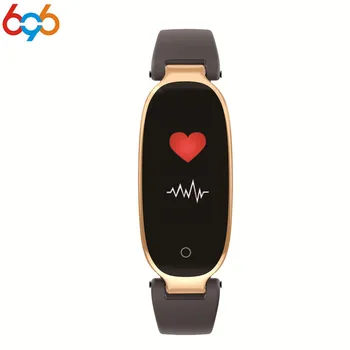 

696 2017 Bluetooth 4.0 Smart Wacth Women Pedometer Blood Pressure Tracker Heart Rate Monitor Colorful wristband for phone